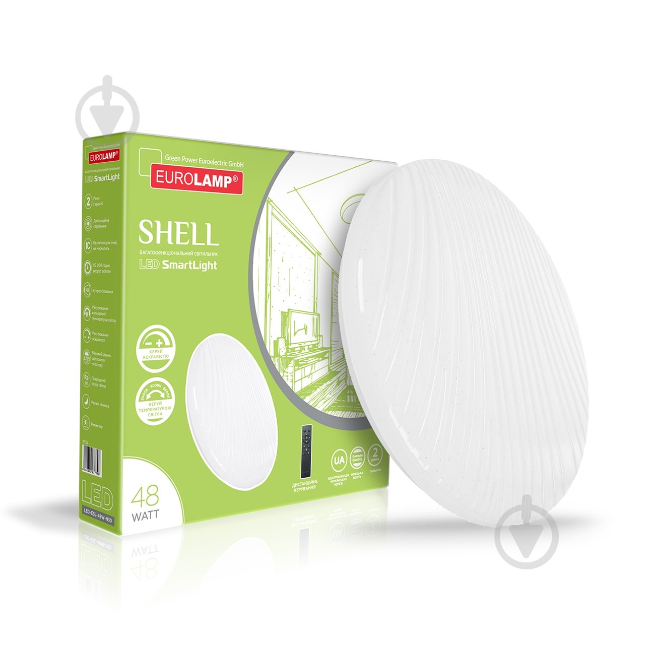 Светильник светодиодный Eurolamp белый LED-ESL-48W-N30 - фото 1