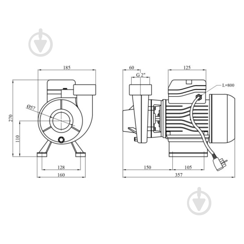 Поверхностный насос Pumpman 2DK20 00-00020663 - фото 2