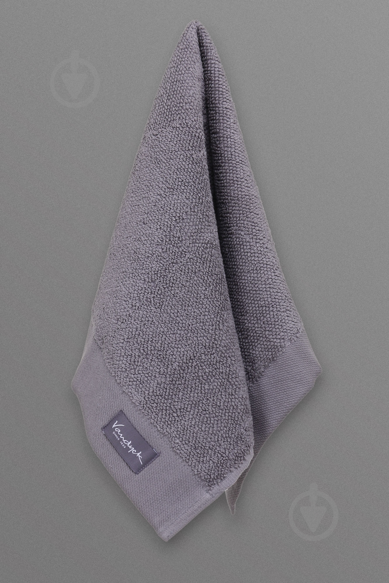 Полотенце Uni 30x50 см серый Vandyck - фото 4