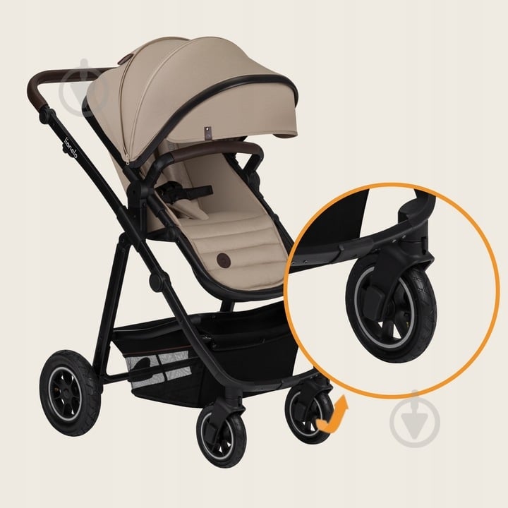 Коляска универсальная 2 в 1 Lionelo Amber Plus Beige Sand - фото 3
