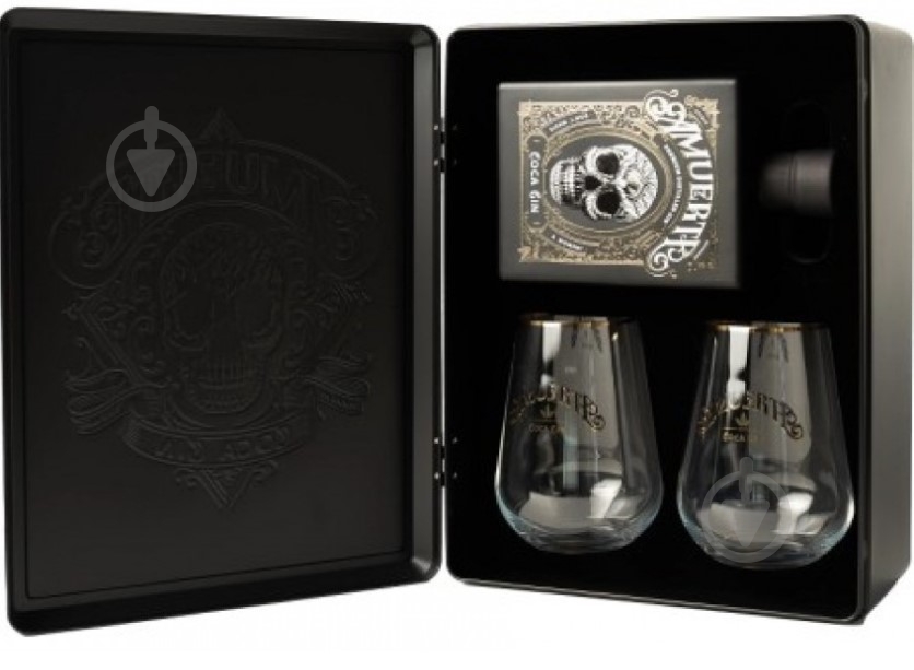 Джин Coca Leaf Gin Black Edition 2 glasses 0,7 л - фото 2 Джин Coca Leaf Gin Black Edition 2 glasses 0,7 л - фото 2