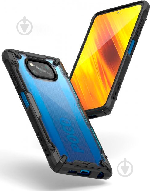 Чехол Ringke Fusion X Black для Xiaomi Poco X3 - фото 2 Чехол Ringke Fusion X Black для Xiaomi Poco X3 - фото 2