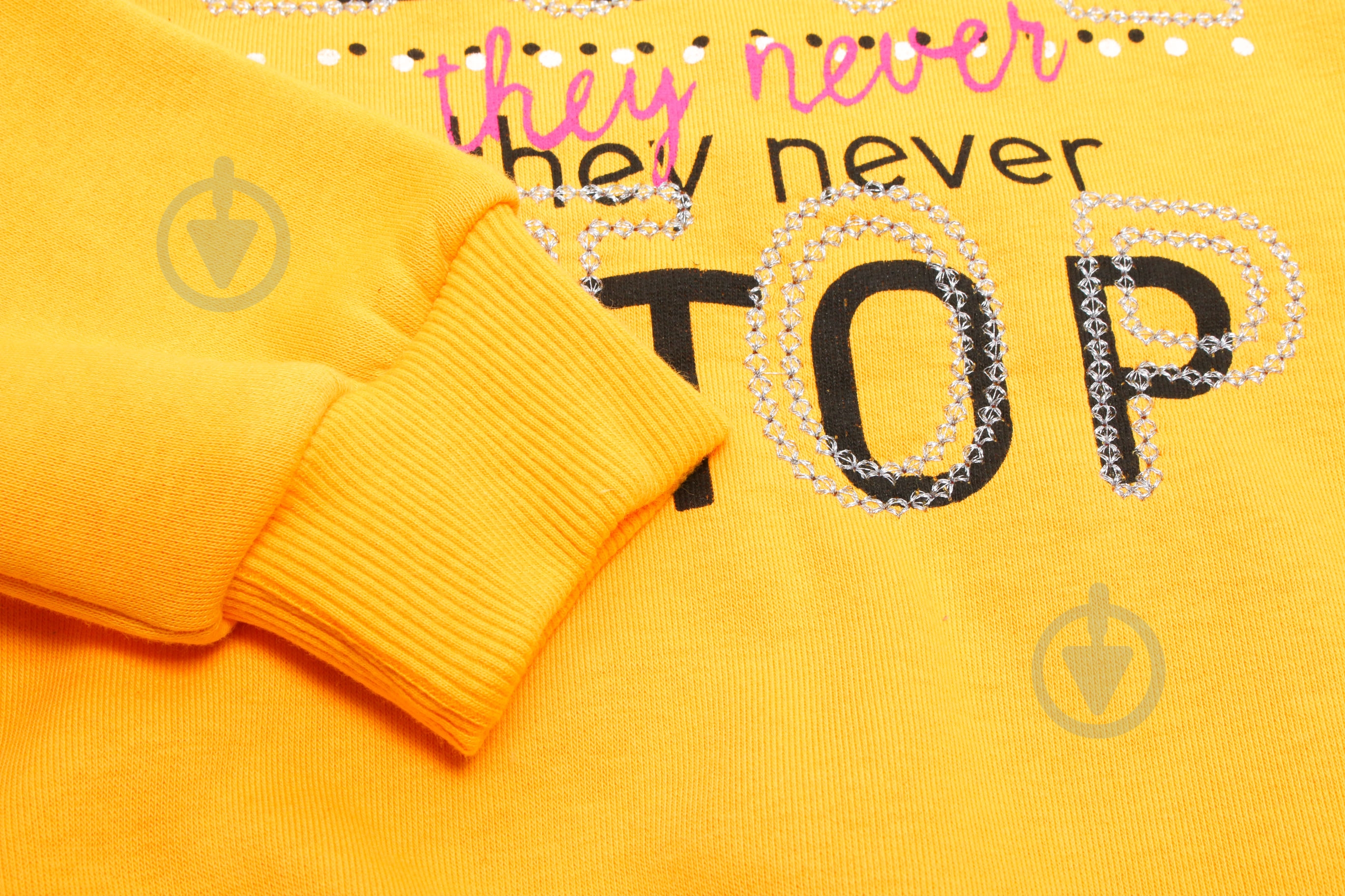 Свитшот для девочки ALG р.104 желтый 721444 - фото 4