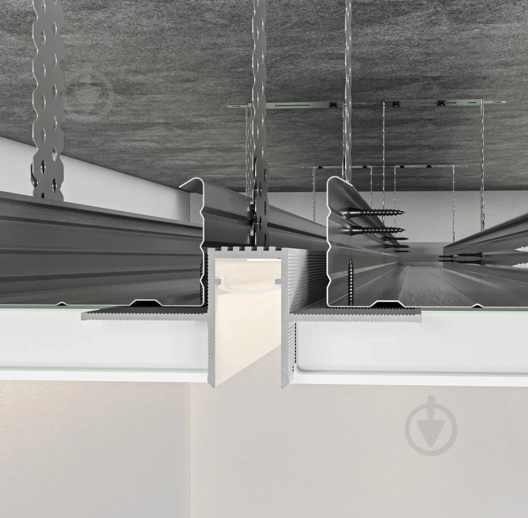 Профиль теневого шв АЛЮПРО ПАС-3876 RAL-9016 мат 3м - фото 4