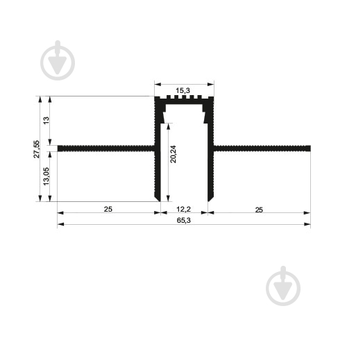 Профиль теневого шв АЛЮПРО ПАС-3876 БП 3 м - фото 2
