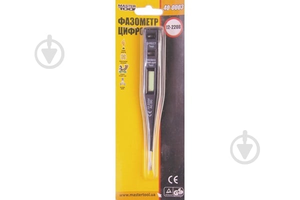 Индикатор фазы MasterTool 12-220V 40-0003 - фото 2 Индикатор фазы MasterTool 12-220V 40-0003 - фото 2