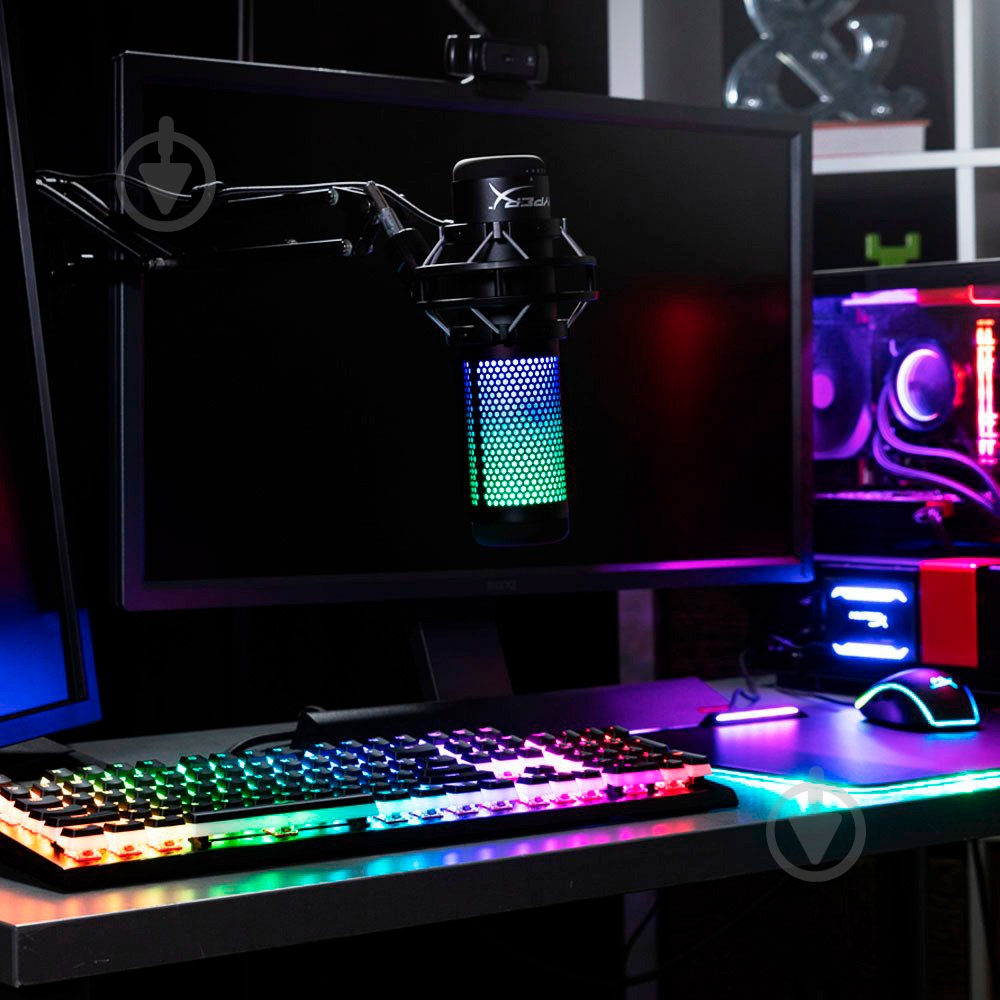 Мікрофон HyperX QuadCast S (HMIQ1S-XX-RG/G) - фото 12 Мікрофон HyperX QuadCast S (HMIQ1S-XX-RG/G) - фото 12