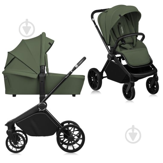 Коляска універсальна 2 в 1 Lionelo Mika Plus Green Olive - фото 1 Коляска універсальна 2 в 1 Lionelo Mika Plus Green Olive - фото 1