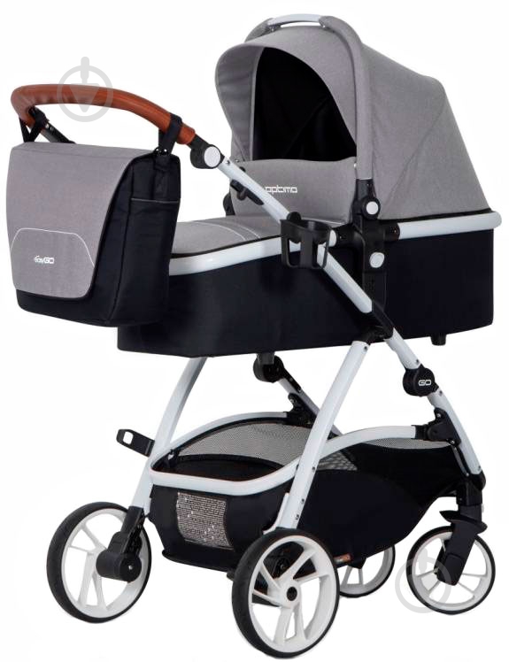Коляска универсальная EasyGo 2 в 1 Optimo grey fox 5974 - фото 1