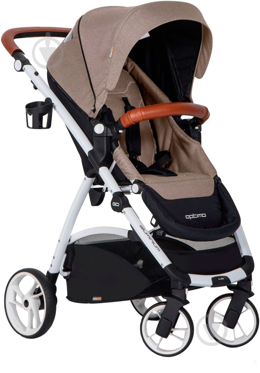 Коляска универсальная EasyGo 2 в 1 Optimo sand 5975 - фото 2 Коляска универсальная EasyGo 2 в 1 Optimo sand 5975 - фото 2