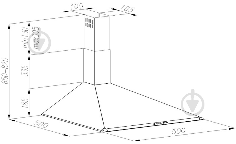 УЦЕНКА Вытяжка Perfelli K 512 W LED - фото 15