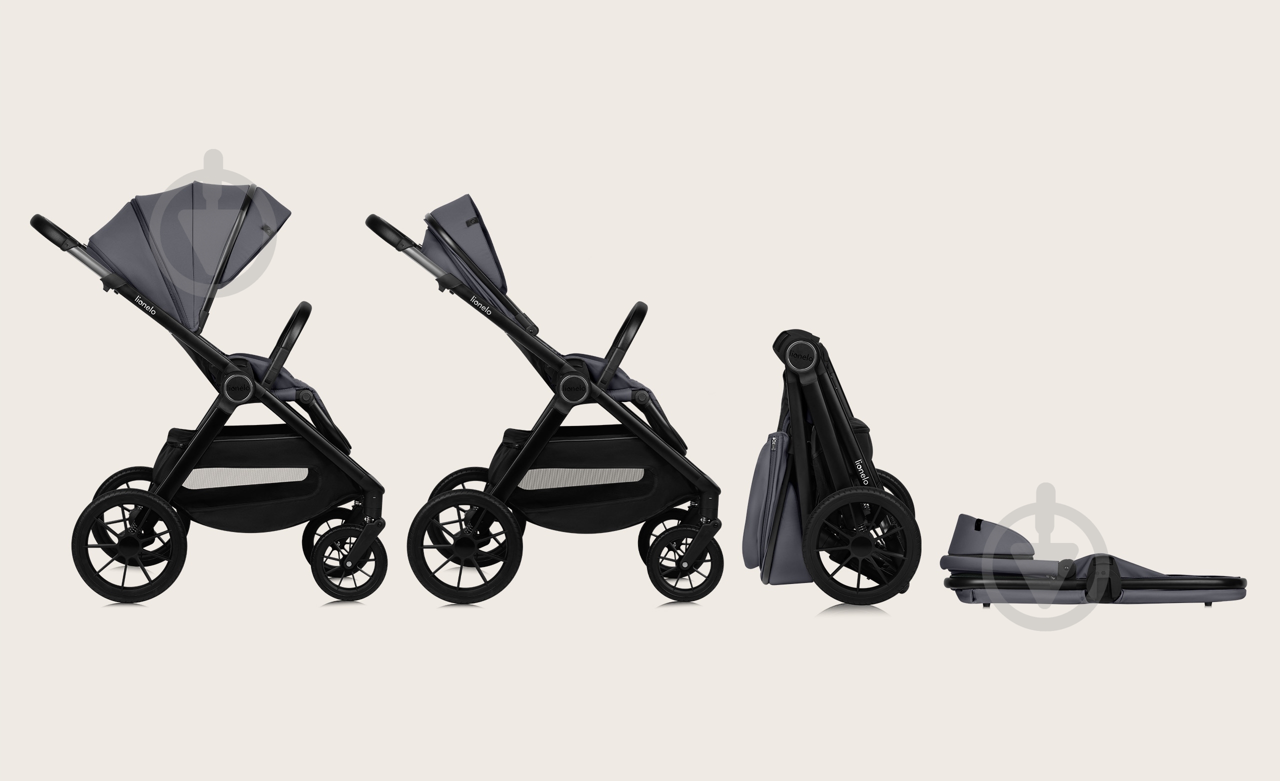 Коляска 3 в 1 Lionelo LAYLA 3IN1 GREY STONE - фото 1