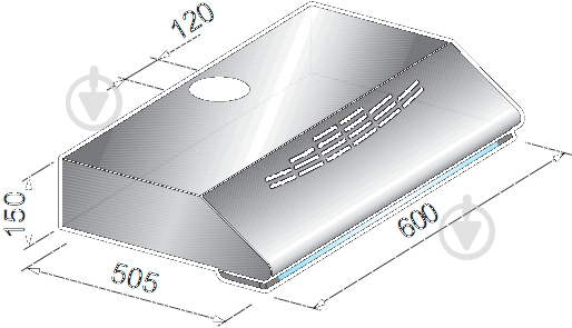 УЦЕНКА Вытяжка Zirtal PANEL 60 BL - фото 7