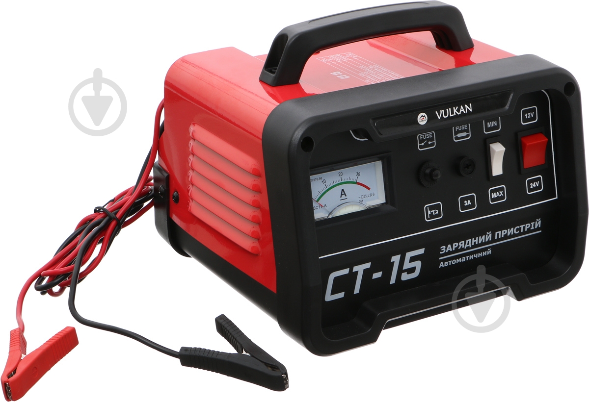 Зарядное устройство Vulkan СТ-15 15 А 150 А/год (30081) - фото 2 Зарядное устройство Vulkan СТ-15 15 А 150 А/год (30081) - фото 2
