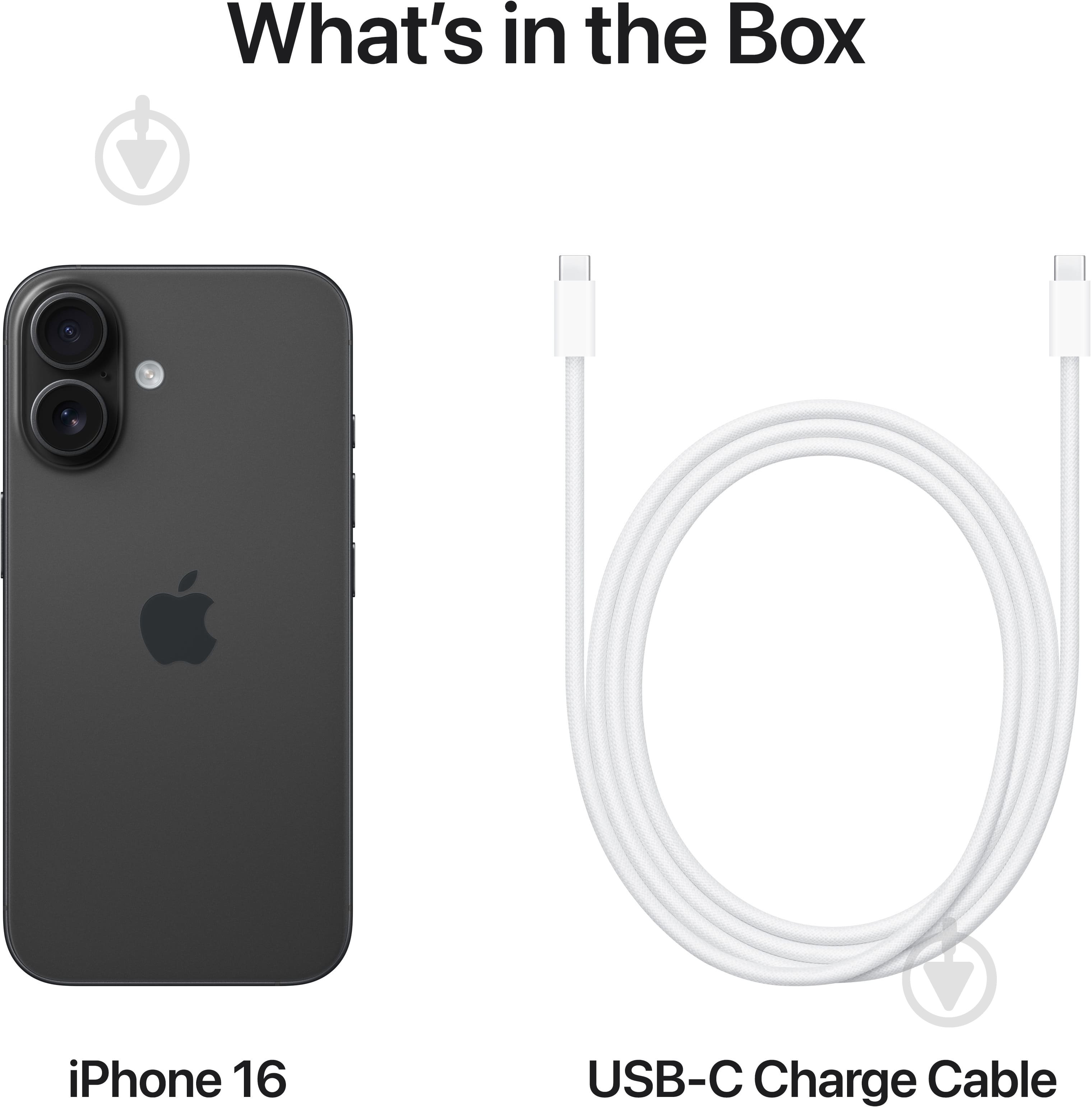Смартфон Apple iPhone 16 128GB black (MYE73SX/A) - фото 9