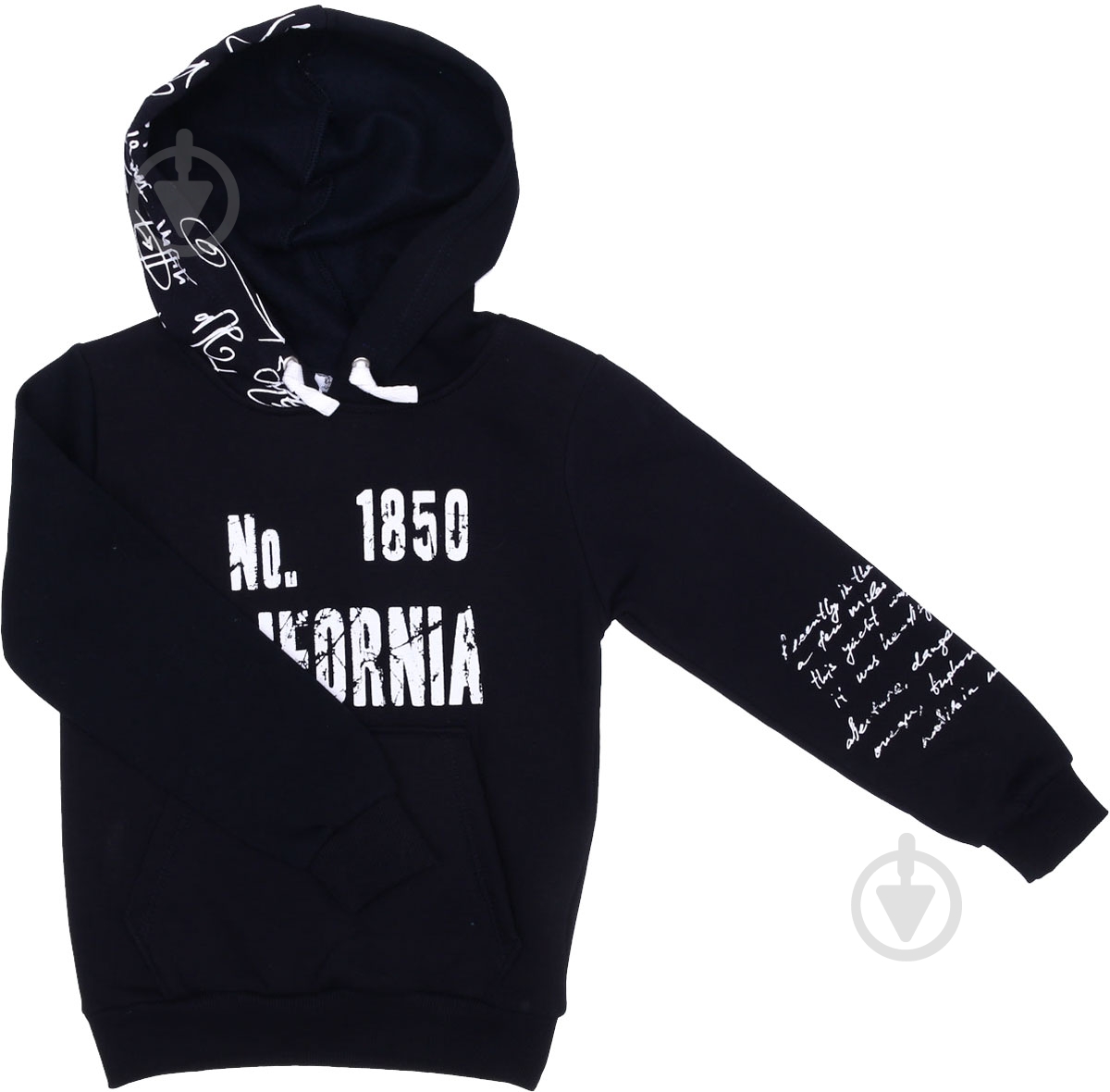 Свитшот для мальчика ALG р.152 черный 321417 - фото 1