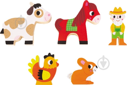 Набор кубиков Janod Ферма - фото 4