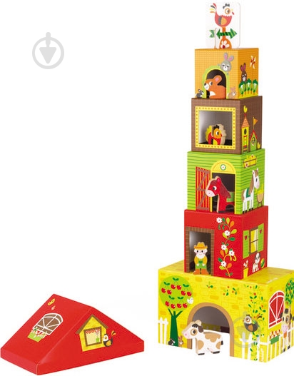 Набор кубиков Janod Ферма - фото 3