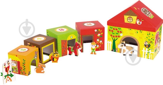 Набор кубиков Janod Ферма - фото 2