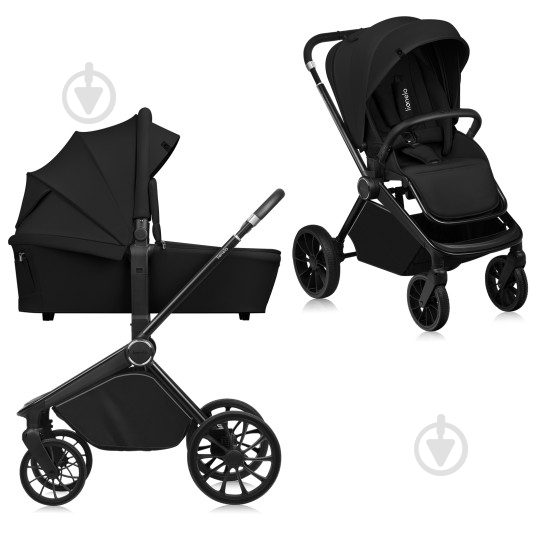Коляска 3 в 1 Lionelo MIKA PLUS 3IN1 BLACK ONYX - фото 3