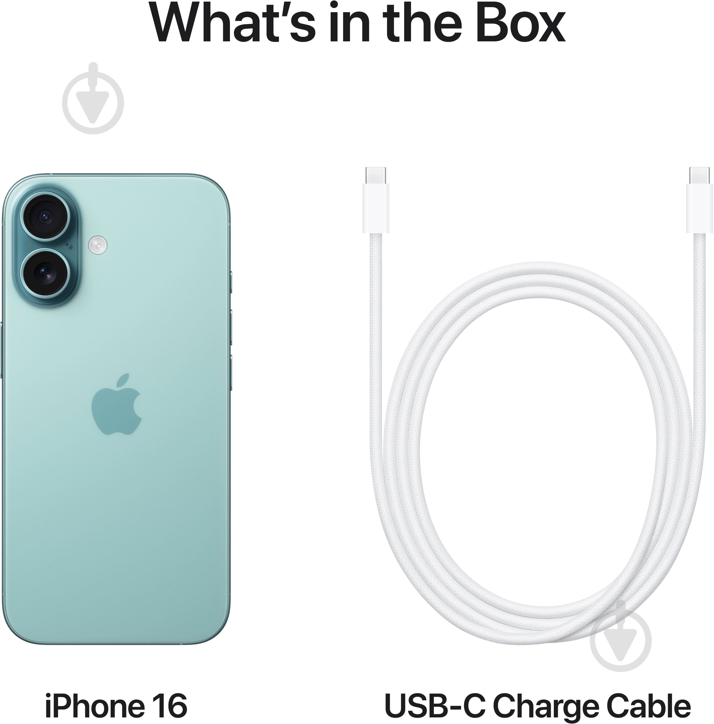 Смартфон Apple iPhone 16 128GB teal (MYED3SX/A) - фото 9