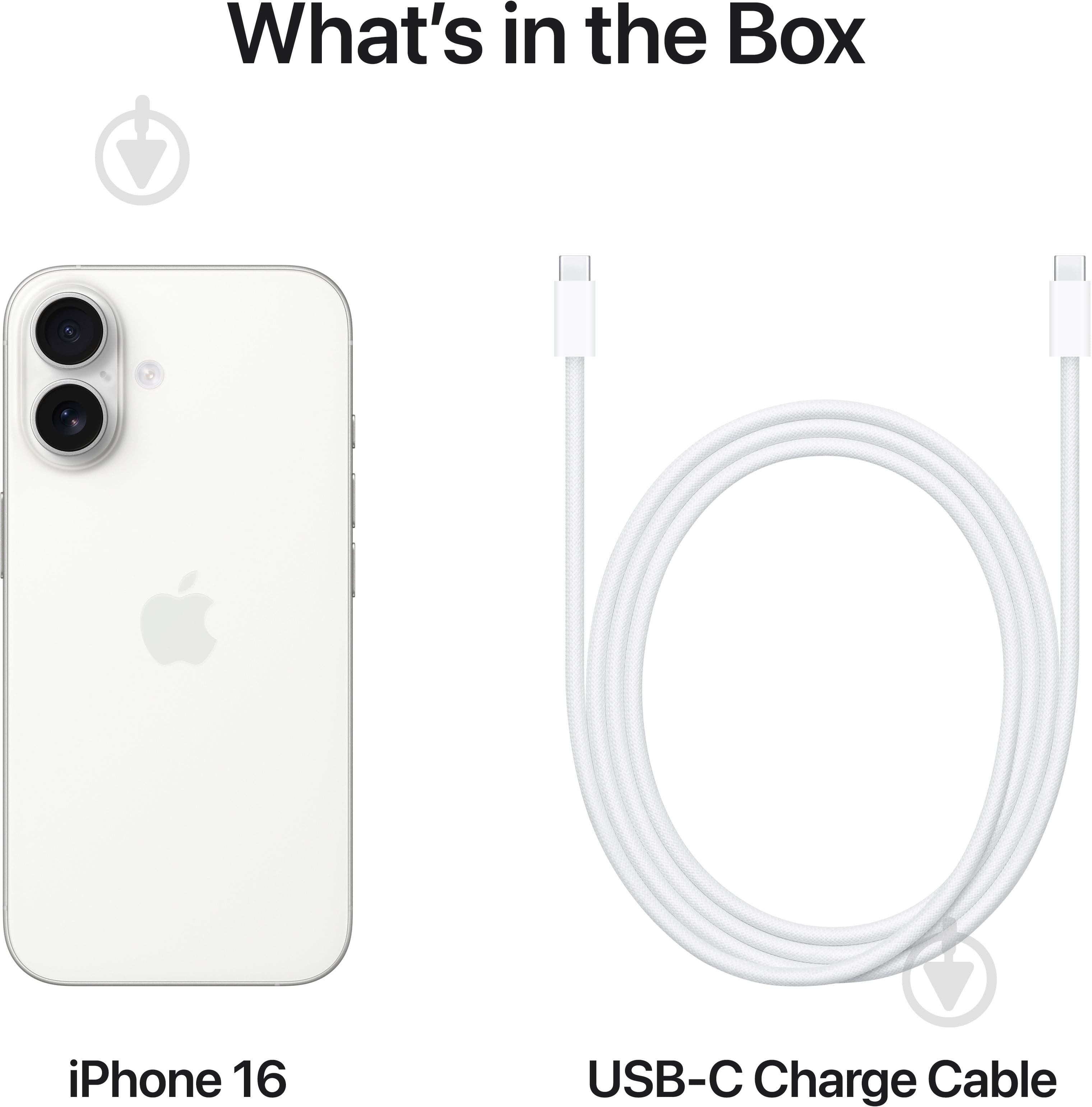 Смартфон Apple iPhone 16 128GB white (MYE93SX/A) - фото 9
