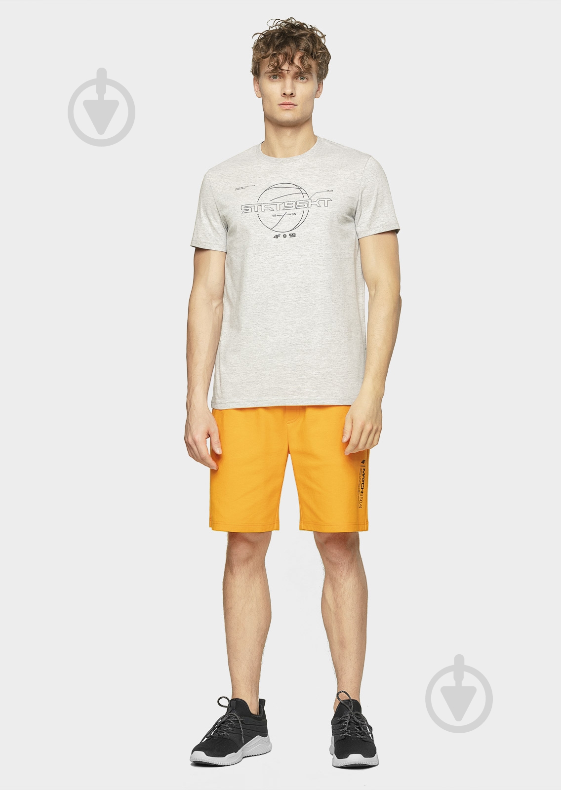 Футболка 4F D4L20-TSM226 S серый - фото 3