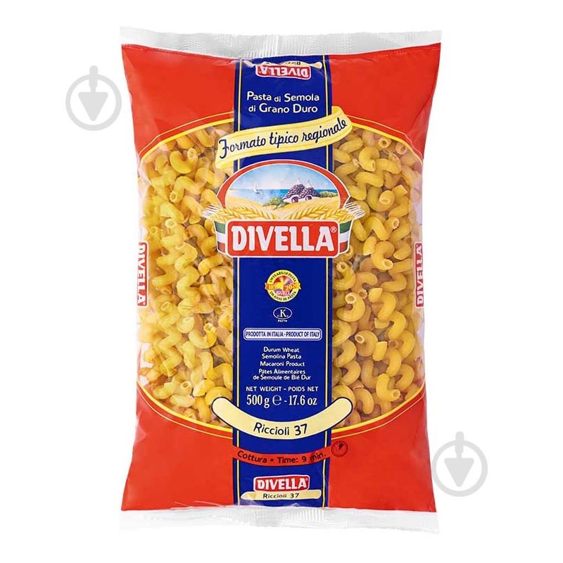 Макароны Divella 037 Riccioli 500 г - фото 1