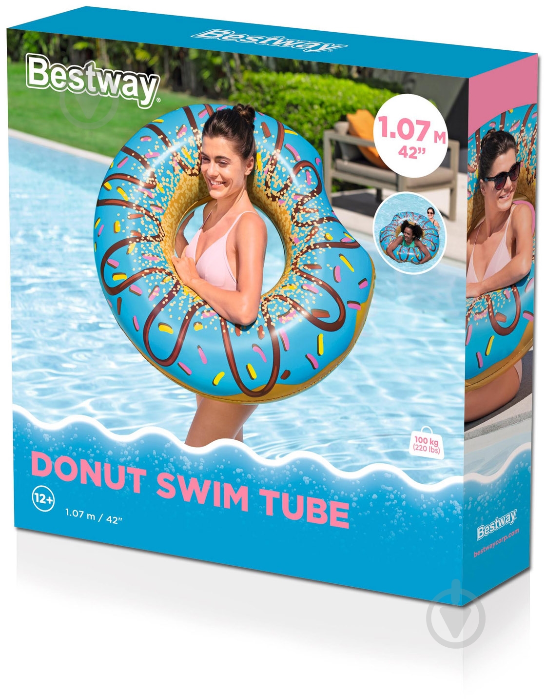 Коло надувне 107 см Пончик - фото 17