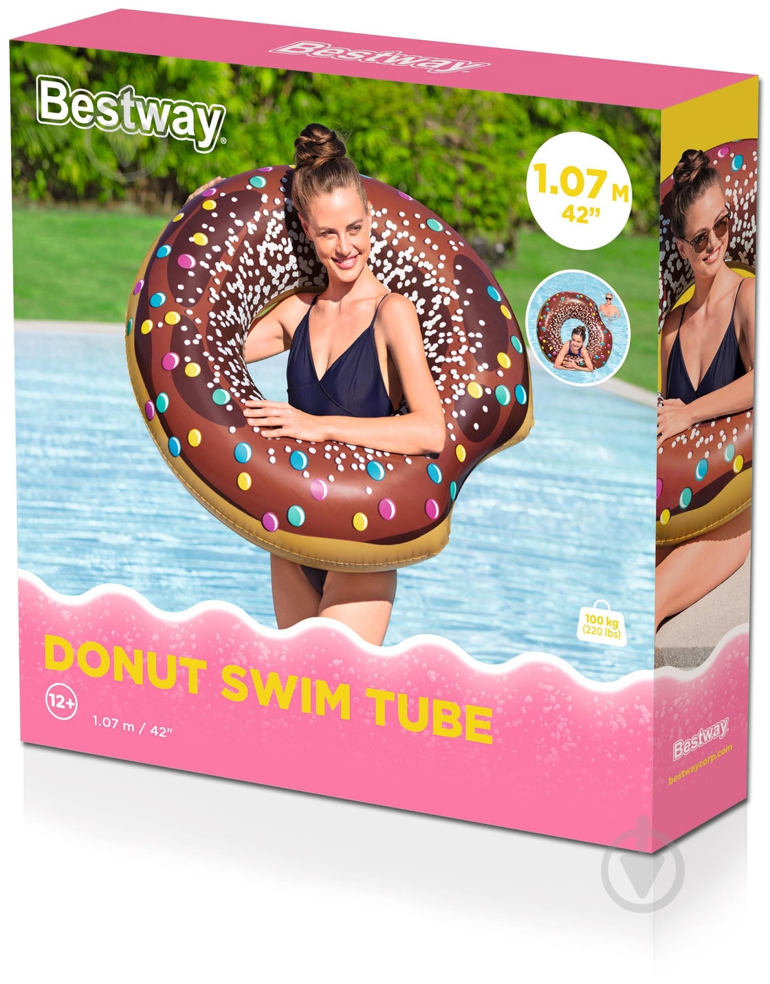 Коло надувне 107 см Пончик - фото 18