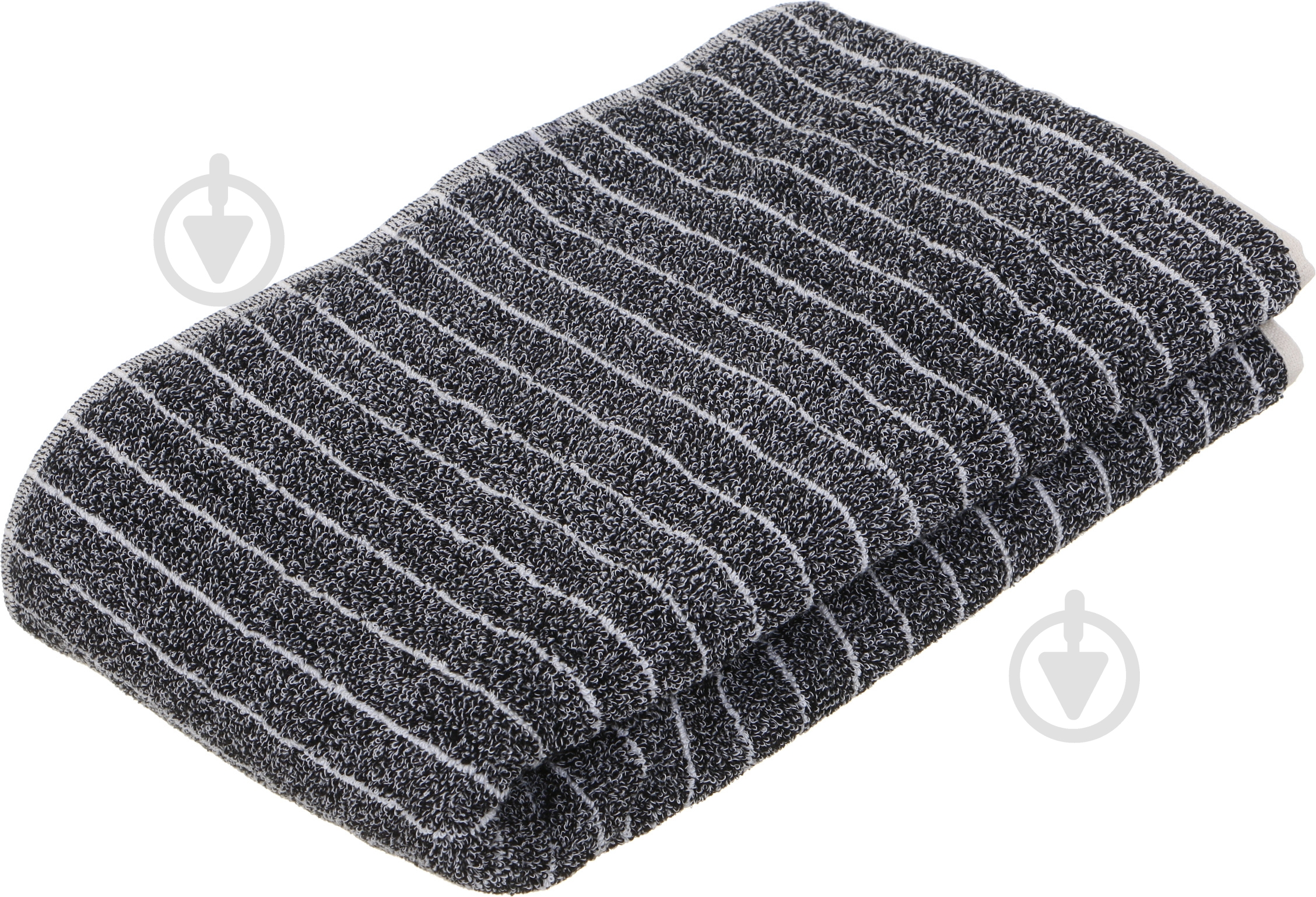 Полотенце махровое 60x140 см черный с рисунком - фото 1 Полотенце махровое 60x140 см черный с рисунком - фото 1
