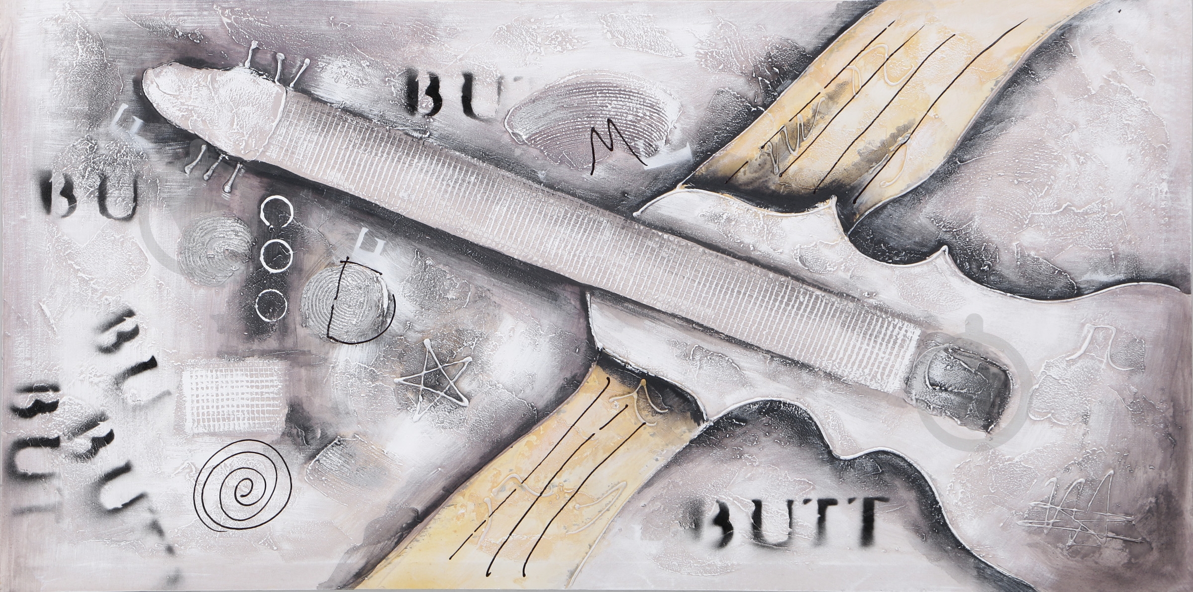 Репродукция Гитара 60x120 см - фото 1