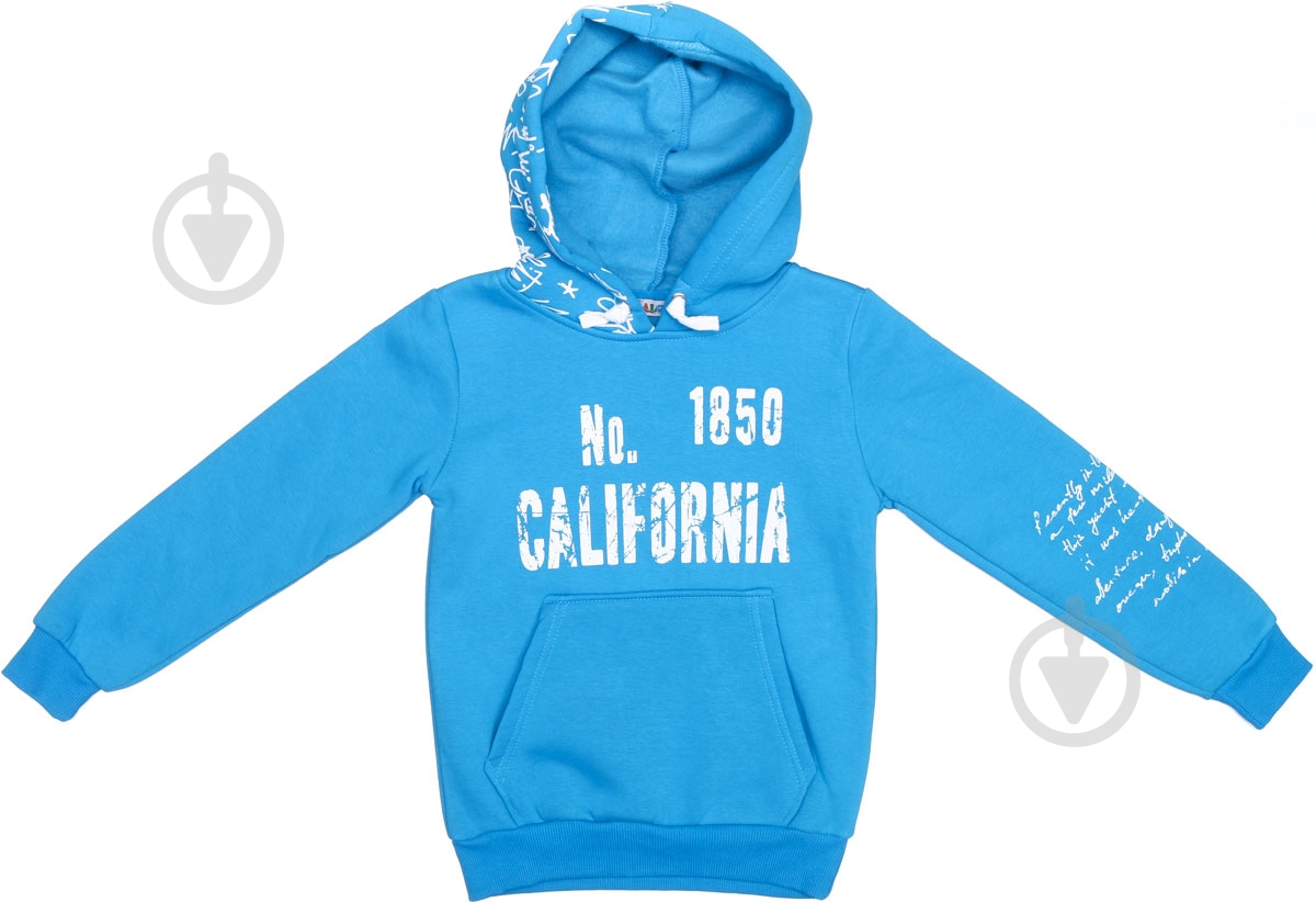 Свитшот для мальчика ALG р.128 синий 321417 - фото 2
