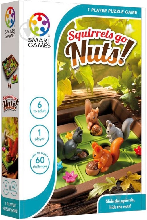 Игра настольная Smart games Вперед, за орехами - фото 3 Игра настольная Smart games Вперед, за орехами - фото 3