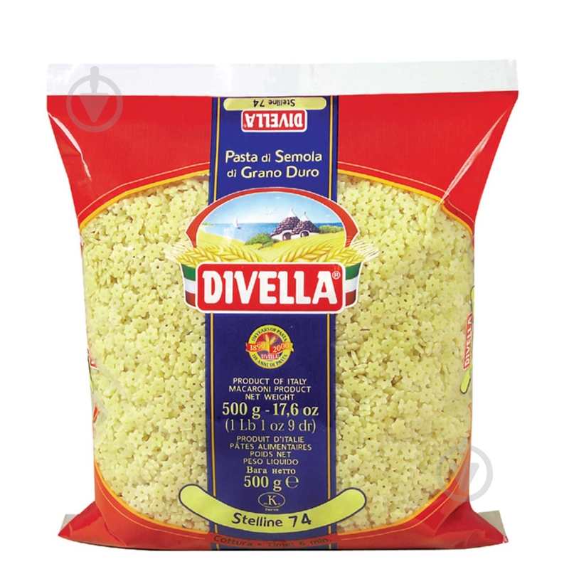 Макарони Divella 074 Stelline 500 г - фото 1