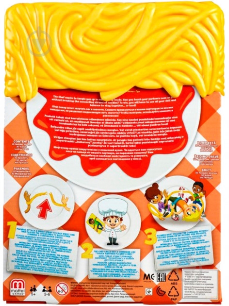 Игра настольная Mattel макаронные узелки - фото 2 Игра настольная Mattel макаронные узелки - фото 2