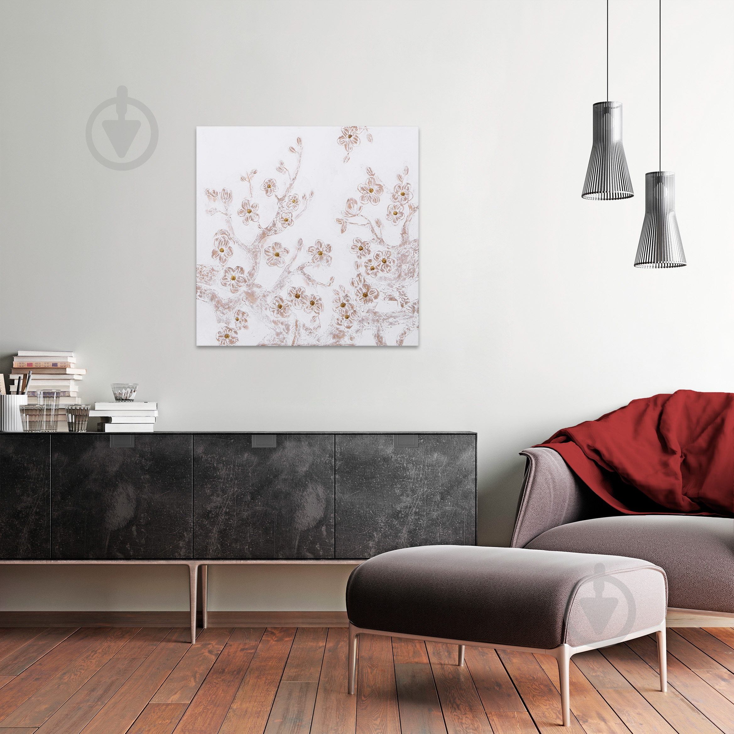 Репродукция Сакура 80x80 см - фото 4 Репродукция Сакура 80x80 см - фото 4