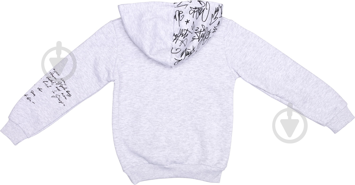 Свитшот для мальчика ALG р.140 белый 321417 - фото 3