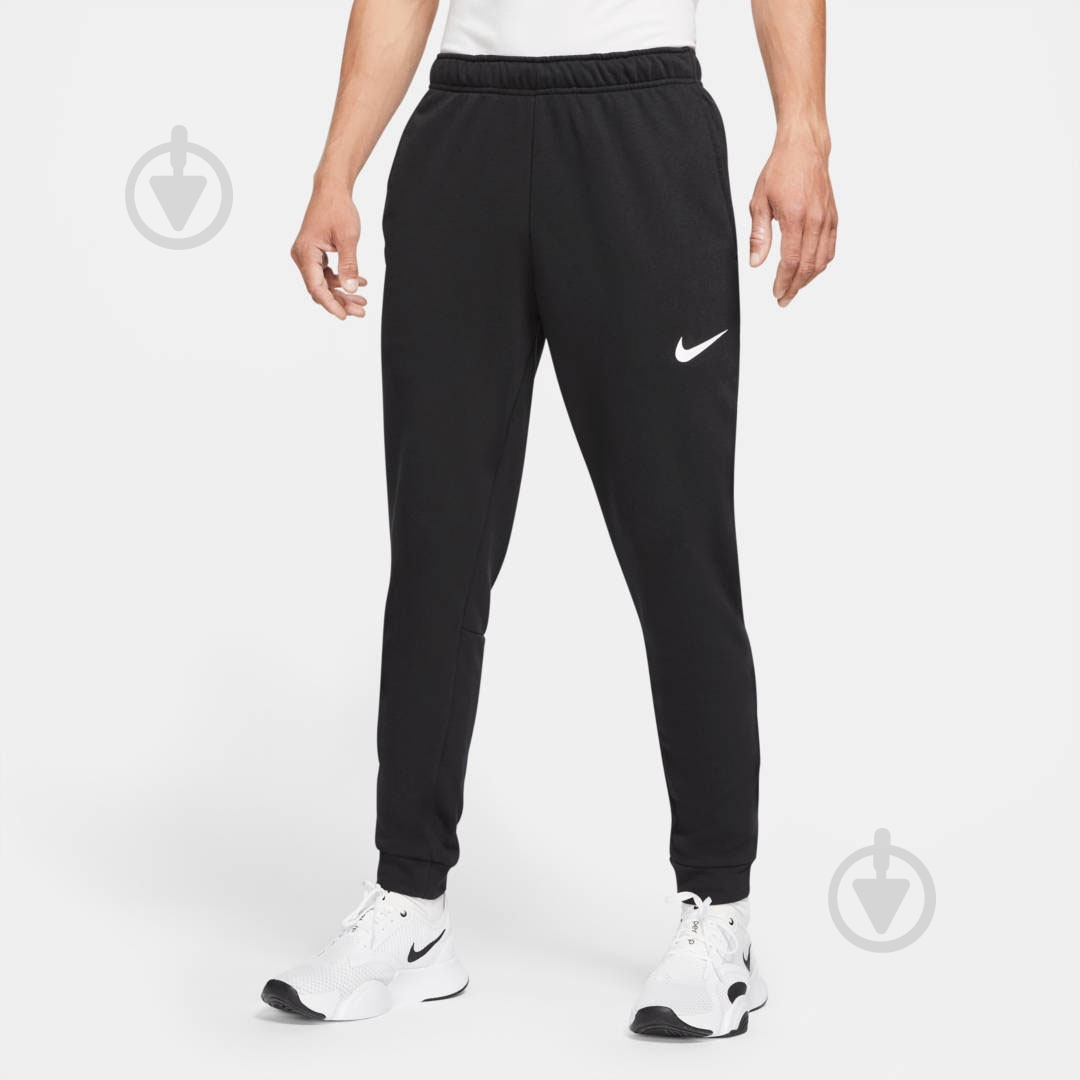 Брюки Nike M NK DF PNT TAPER FL CZ6379-010 р. XL-T черный - фото 1
