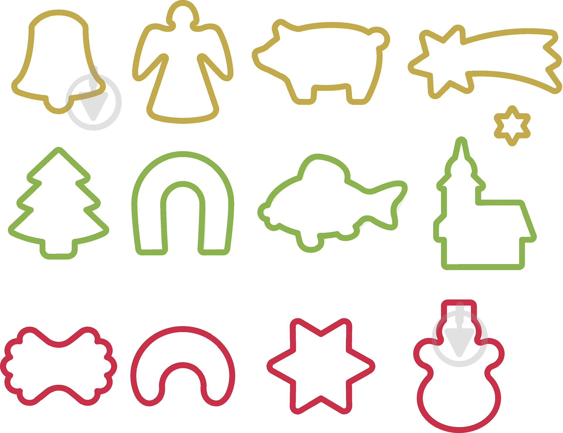 Набор форм для вырезания печенья Tescoma Delicia 630902 - фото 1