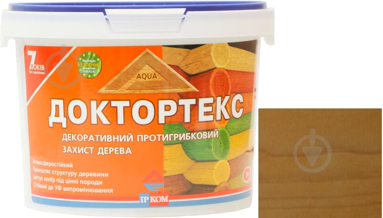 Лазурь ІРКОМ Доктортекс ИР-013 сосна шелковистый мат 3 л - фото 6