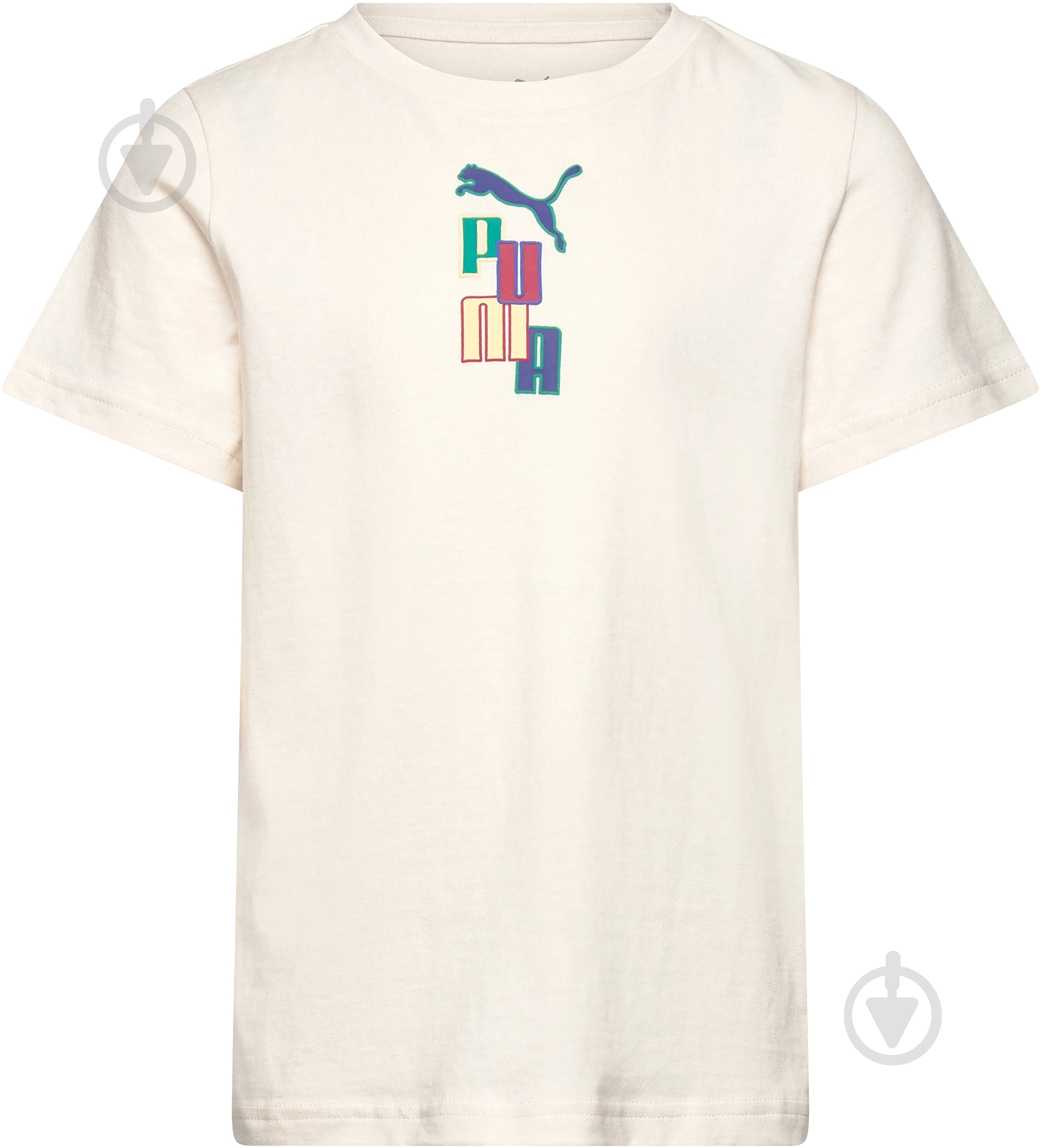 Футболка Puma READY SET BETTER Tee 67926999 р.152 бежевий - фото 1