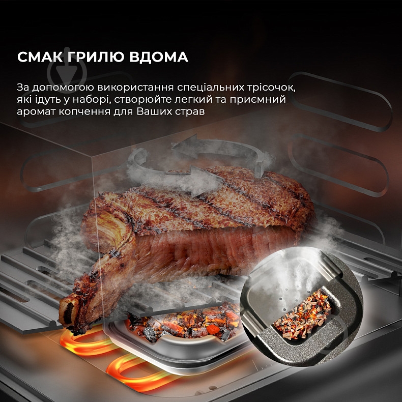 Мультипечь CECOTEC Cecofry&Grill Smokin 8500 - фото 3