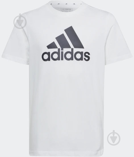 Футболка Adidas U BL TEE IB1670 р.152 белый - фото 1