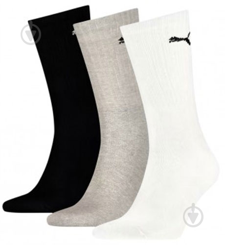 Носки Puma SPORT CREW LIGHTWEIGHT 907940-03 р.47-49 разноцветный 3 шт. - фото 1 Носки Puma SPORT CREW LIGHTWEIGHT 907940-03 р.47-49 разноцветный 3 шт. - фото 1