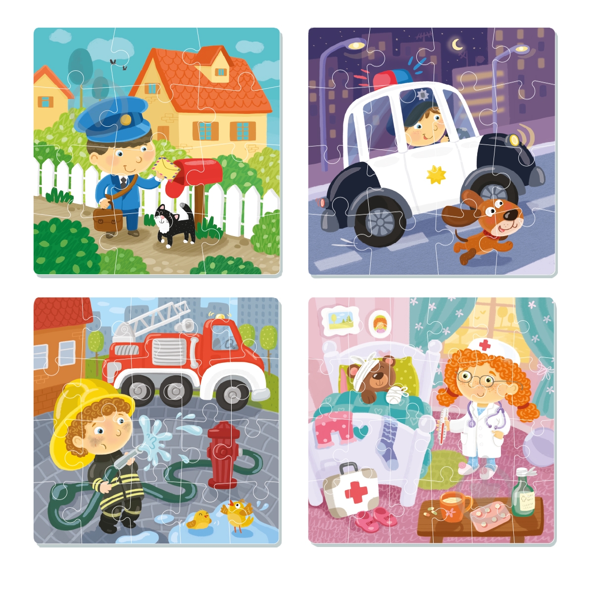 Пазлы DoDo Профессии 4 в 1 300131 - фото 2 Пазлы DoDo Профессии 4 в 1 300131 - фото 2