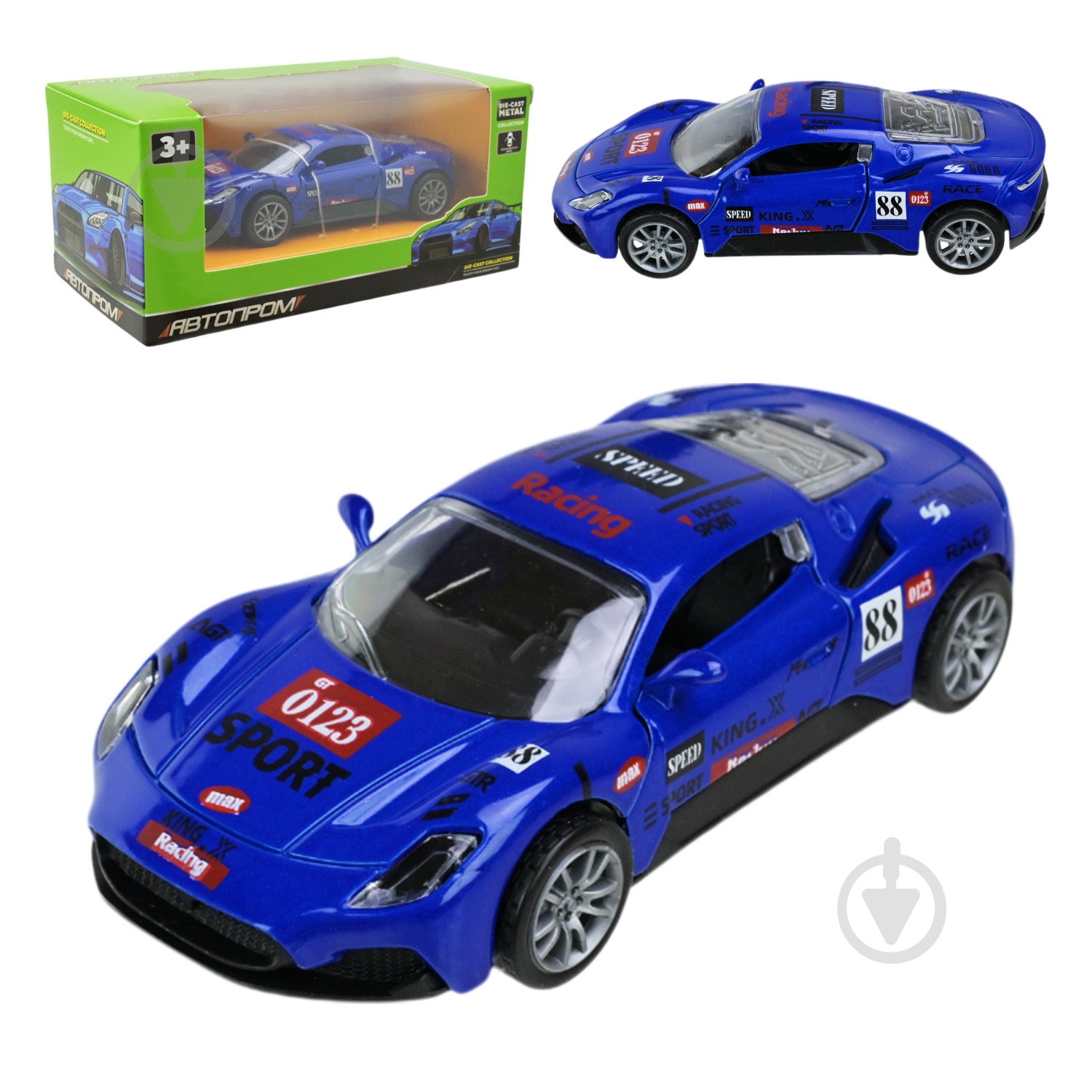 Машинка Автопром 1:32 в короб.15*8*7см AP74182 - фото 14