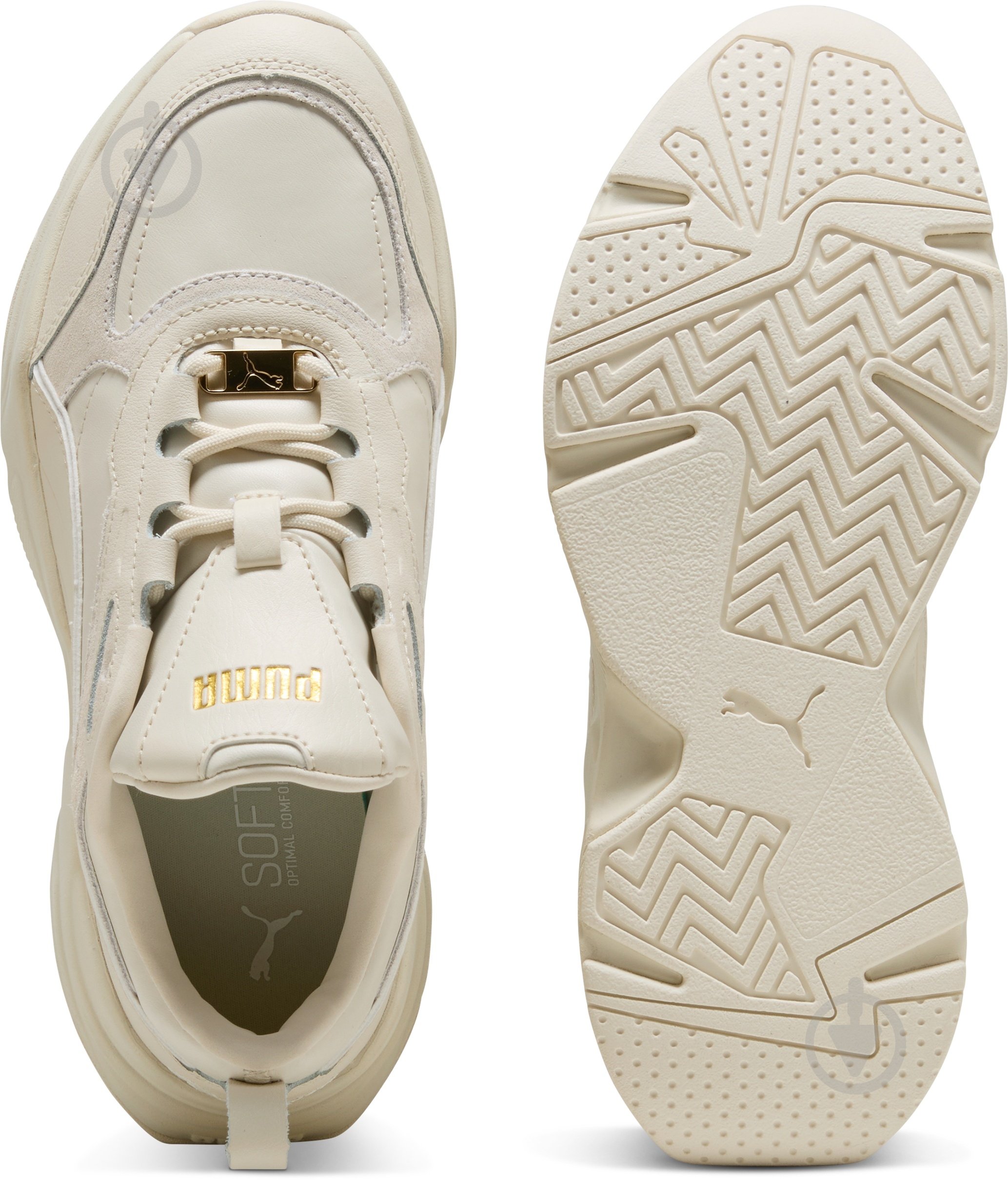 Кросівки жіночі демісезонні Puma Cassia Lux 39783704 р.40 бежеві - фото 6