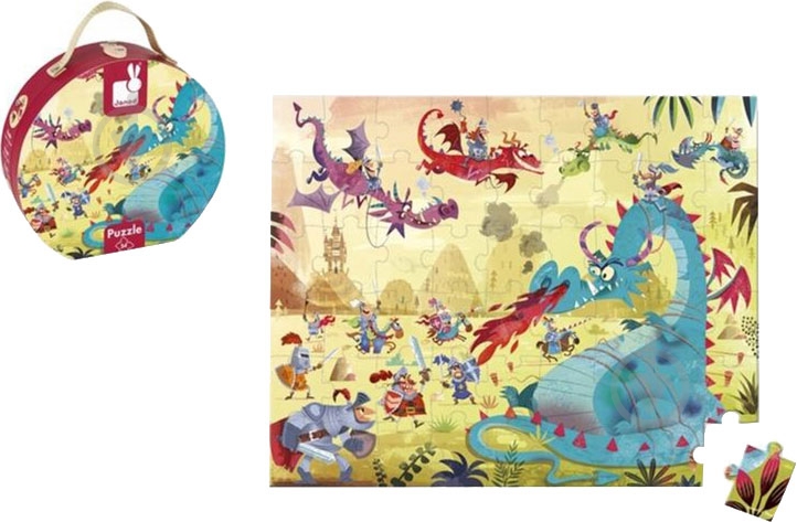 Пазлы Janod Драконы 54 элемента - фото 1