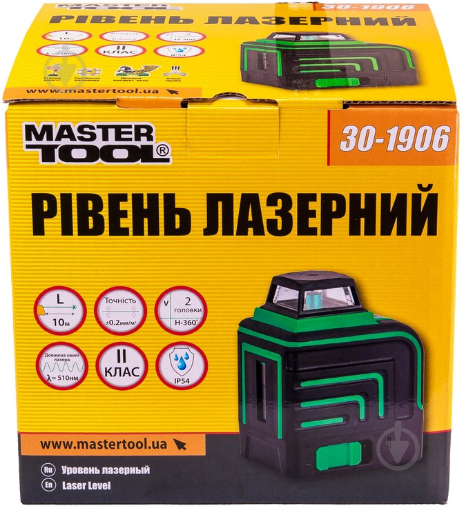 Уровень лазерный MasterTool 30-1906 - фото 6 Уровень лазерный MasterTool 30-1906 - фото 6